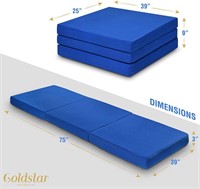 Gold Star Tri-Folding Gel Memory Foam Mattress