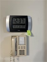 Wall Clock & Phone