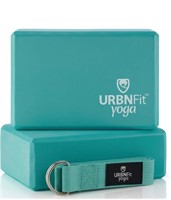 Urbn fit teal yoga block set