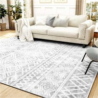 5' x 7'  5'x7' Boho Geometric Neutral Foldable Non