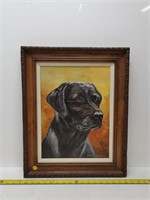 oil painting of dog by Elizabeth struthers