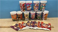 McDonald's Flintstones Fry Boxes & Collector Cups