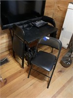 Card Table & 4 Padded Folding Chairs