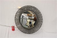 25" Round Industrial Style Mirror