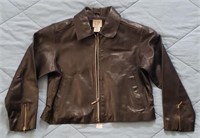 Vintage GAP Leather Crop Biker Zipper Jacket S/M