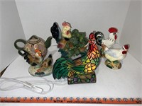 Chicken tea pot, chicken light and other chicken