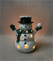 Snowman Tealight Candle Holder