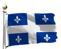 3x5 Ft, Rhungift Outdoor Quebec Flag Double