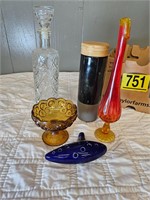 Glassware Grab box (decanter, stemmed dish, decor)