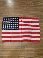 48-star U.S. flag, 16" x 10 1/2" & lot of five 5"