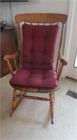 Wooden Rocking Chair w/Pads