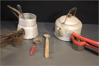 Ricers, Comet Tea Pot, Spoons, Strainer