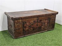 ANTIQUE EUROPEAN WEDDING CHEST  - DATED 1786