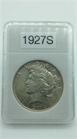 1927S Peace Silver Dollar
