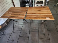 WOOD TOP FOLDING TABLES