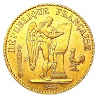 1875 France .1867oz Gold 20 Francs CLOSELY