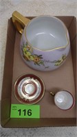 Ceramic Pitcher / Tea Cup & Saucer