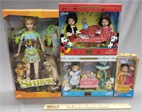 Character Barbie Dolls Shrek, Mickey Mouse & More