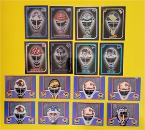 Goalie Mask Cards & Stickers - Lot of 16