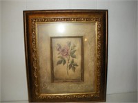 Framed Floral Print  23x27 inches