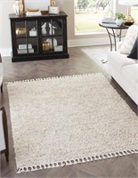 Athena Shag Collection Rug 5' x 8' Ivory