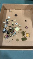 Lot of  Antique Buttons & Pinbacks, NRA, Jack
