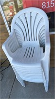 10 Plastic Chairs ( NO SHIPPING)