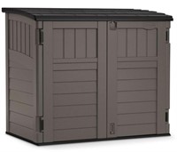 SUNCAST HORIZONTAL SHED BROWN/GREY 963L CAPACITY