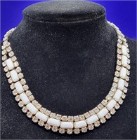 VTG 15" Rhinestone Costume Jewelry Necklace