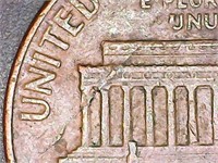 1966-P US Lincoln Cent DD Date Reverse Crack Error