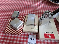 3 zippo lighters