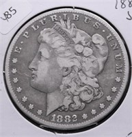 1882 S MORGAN DOLLAR  F