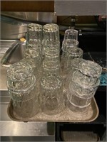 Tray Lot: Glassware
