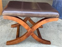 Leather Bench Stool
