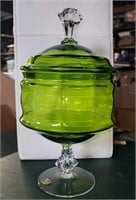Art Glass Candy Bowl, Glasswork Novy Bor, 1960s