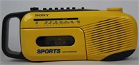 Vintage Sony Sports AM/FM Radio Cassette Player