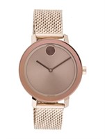 Movado Bold Evolution 34mm Rose Gold Dial Watch