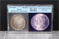 1878 $1 Morgan Dollar 8TF INS MS65 Old INS Holder