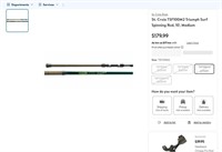 B6380  St. Croix TSF100M2 Surf Spinning Rod 10