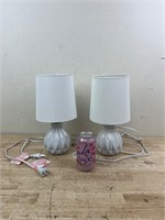 Small matching table lamps