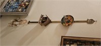 Wall Rack w/ Dutch Plate, German Thermometer and