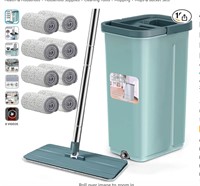 Aifacay Floor Mop and Bucket Set, Flat Mop Bucke