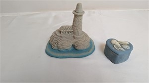 SAND ART LIGHTHOUSE AND JEWELRY CADDY