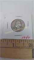 1940 Silver Quarter