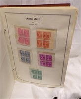 UNITED STATES PLATE BLOCK ALBUM, APPROX 109 PAGES.