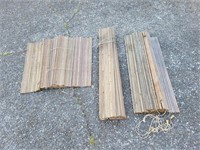 (3) Bamboo Themed Window Shades