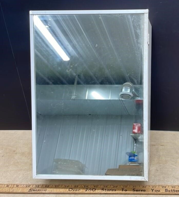 Small Metal Medicine Cabinet (11.5"W x 4"D x