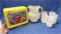 Vtg Kool-Aid lunch box -pitcher & (5) cups