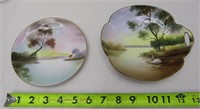 2 Hand Painted Noritake Japan Dishes