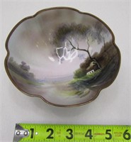 Hand Painted Noritake Footed Bowl Japan